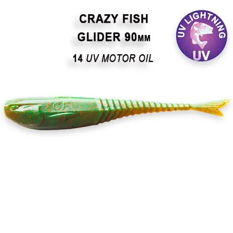 Crazy Fish Glider 9см Силиконова Примамка 12