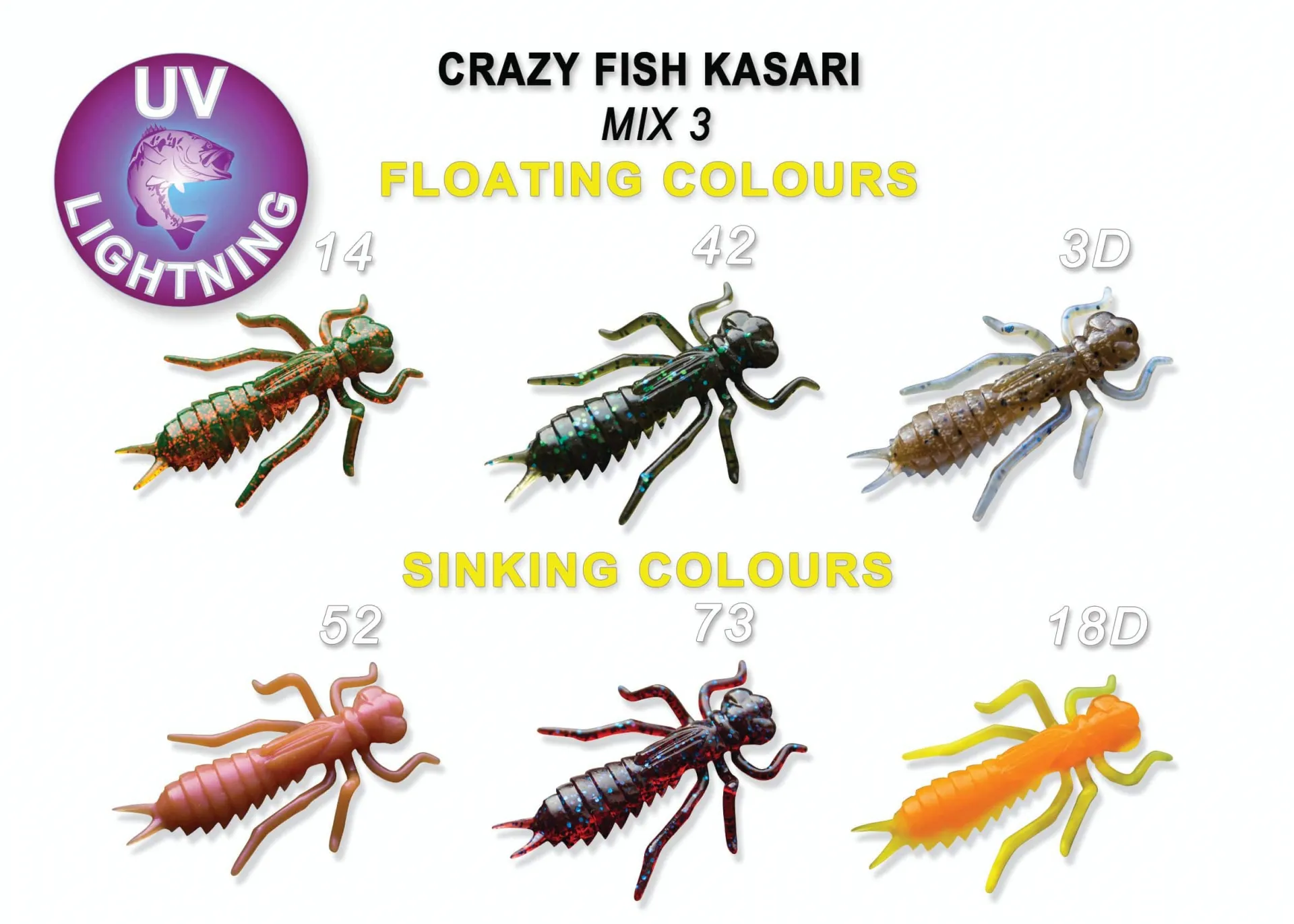 Crazy Fish Kasari 4см Силиконова Примамка 12