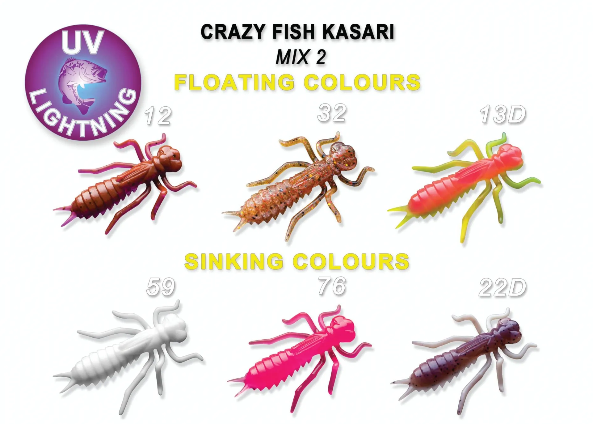 Crazy Fish Kasari 4см Силиконова Примамка 16