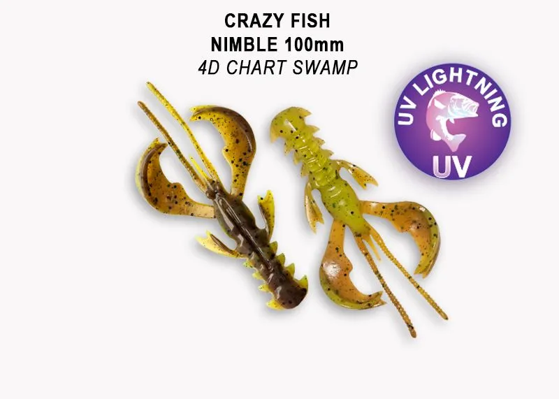 Crazy Fish Nimble 10см Силиконова Примамка 6