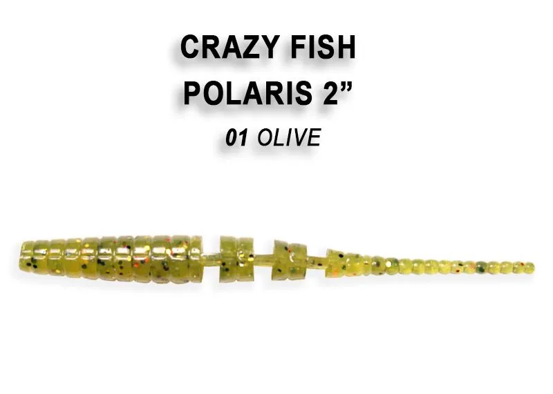 Crazy Fish Polaris 5.4см Силиконова Примамка 40