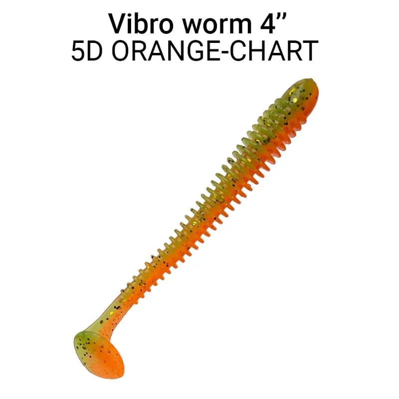 Crazy Fish Vibro Worm 10см Силиконова Примамка 6