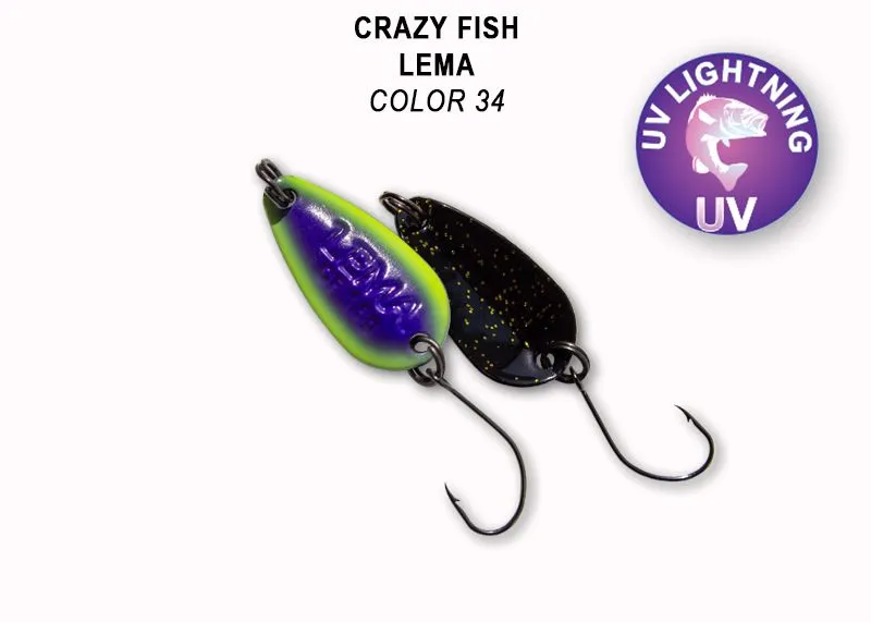 Crazy Fish Lema 1.6гр Блесна Клатушка 17