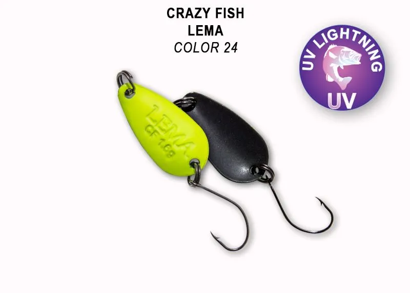 Crazy Fish Lema 1.6гр Блесна Клатушка 24