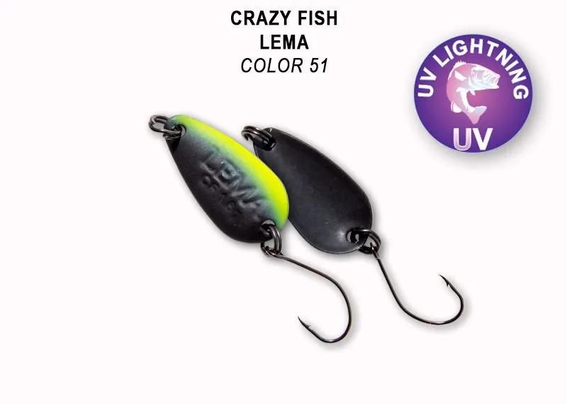 Crazy Fish Lema 1.6гр Блесна Клатушка 9