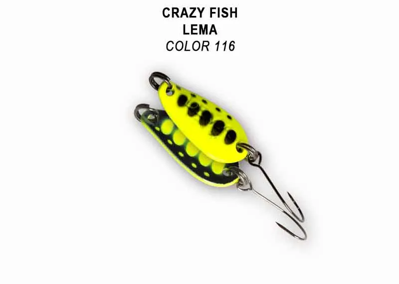 Crazy Fish Lema 1.6гр Блесна Клатушка 29