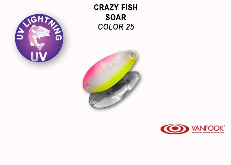 Crazy Fish Soar 1.4гр Блесна Клатушка 23