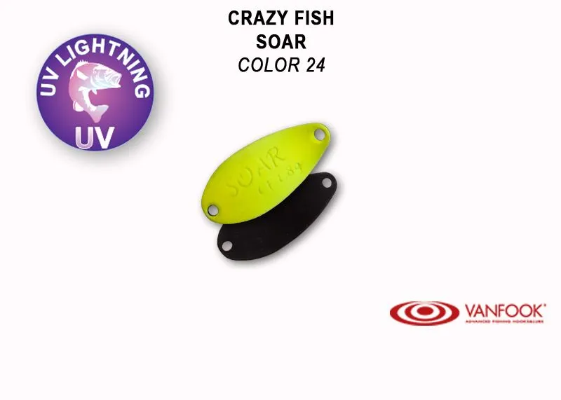 Crazy Fish Soar 1.4гр Блесна Клатушка 24