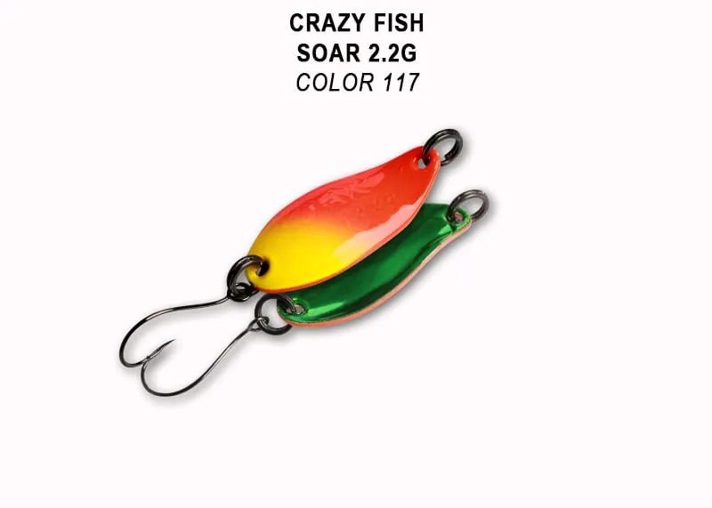 Crazy Fish Soar 2.2гр Блесна Клатушка 20