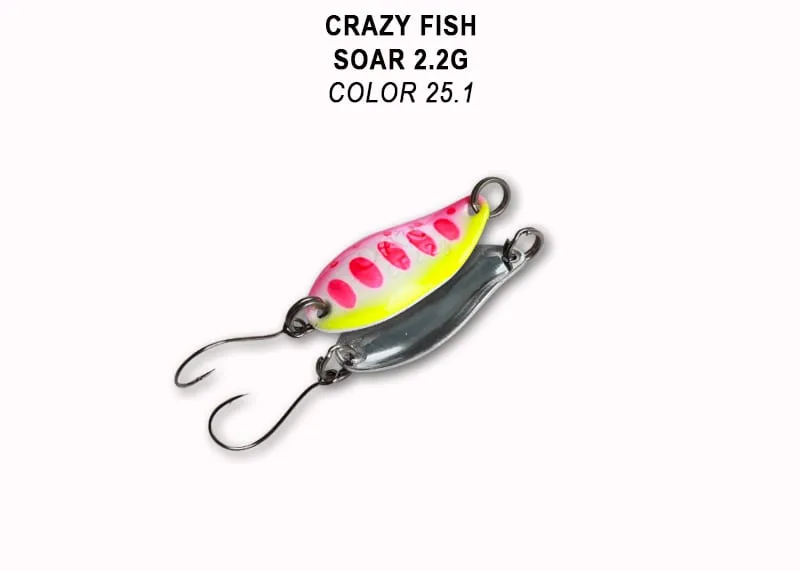 Crazy Fish Soar 2.2гр Блесна Клатушка 16