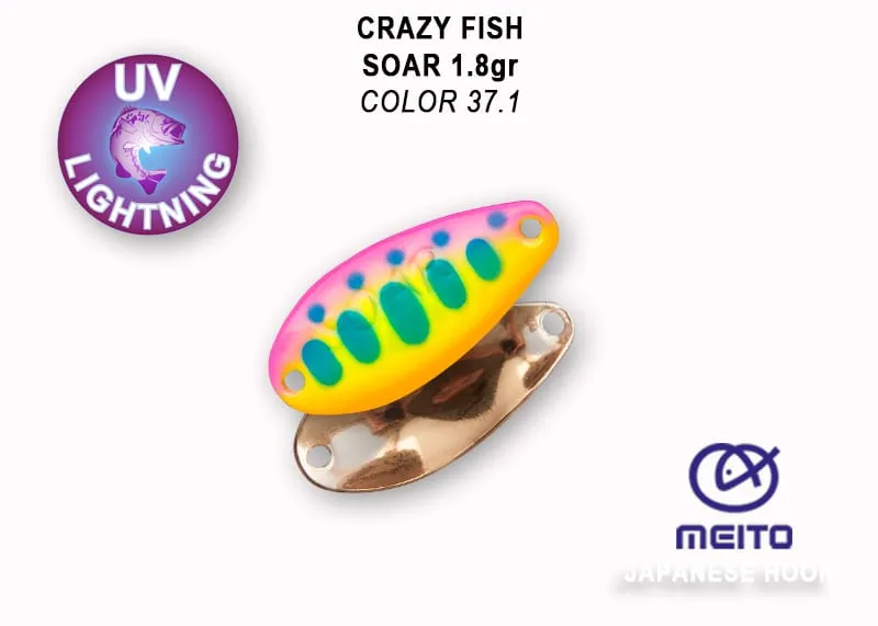Crazy Fish Soar 2.2гр Блесна Клатушка 10