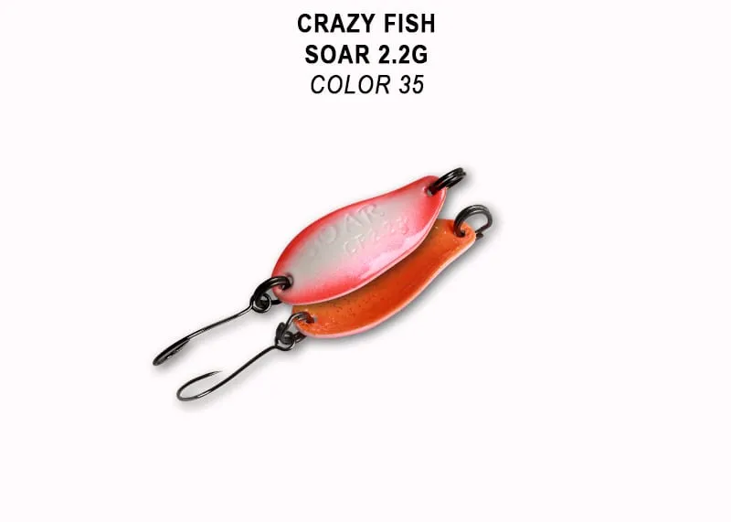 Crazy Fish Soar 2.2гр Блесна Клатушка 12