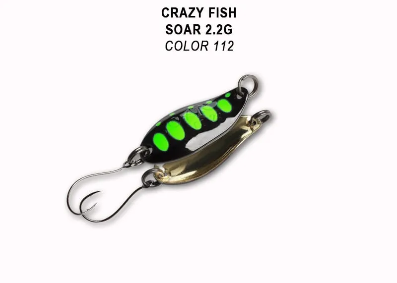 Crazy Fish Soar 2.2гр Блесна Клатушка 6