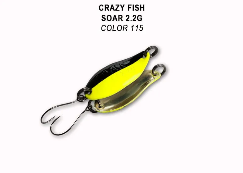 Crazy Fish Soar 2.2гр Блесна Клатушка 22