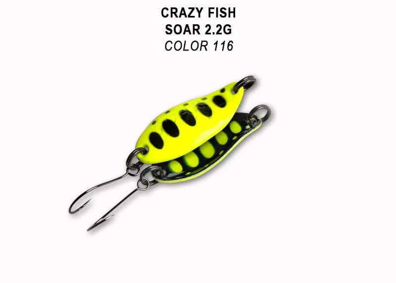 Crazy Fish Soar 2.2гр Блесна Клатушка 21