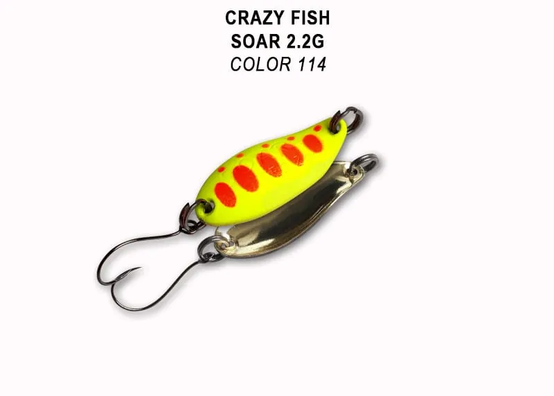 Crazy Fish Soar 2.2гр Блесна Клатушка 23