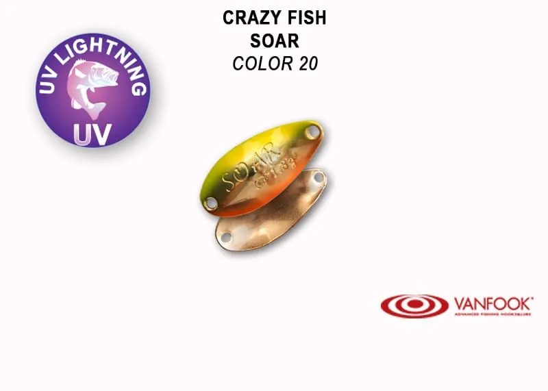 Crazy Fish Soar 2.2гр Блесна Клатушка 18