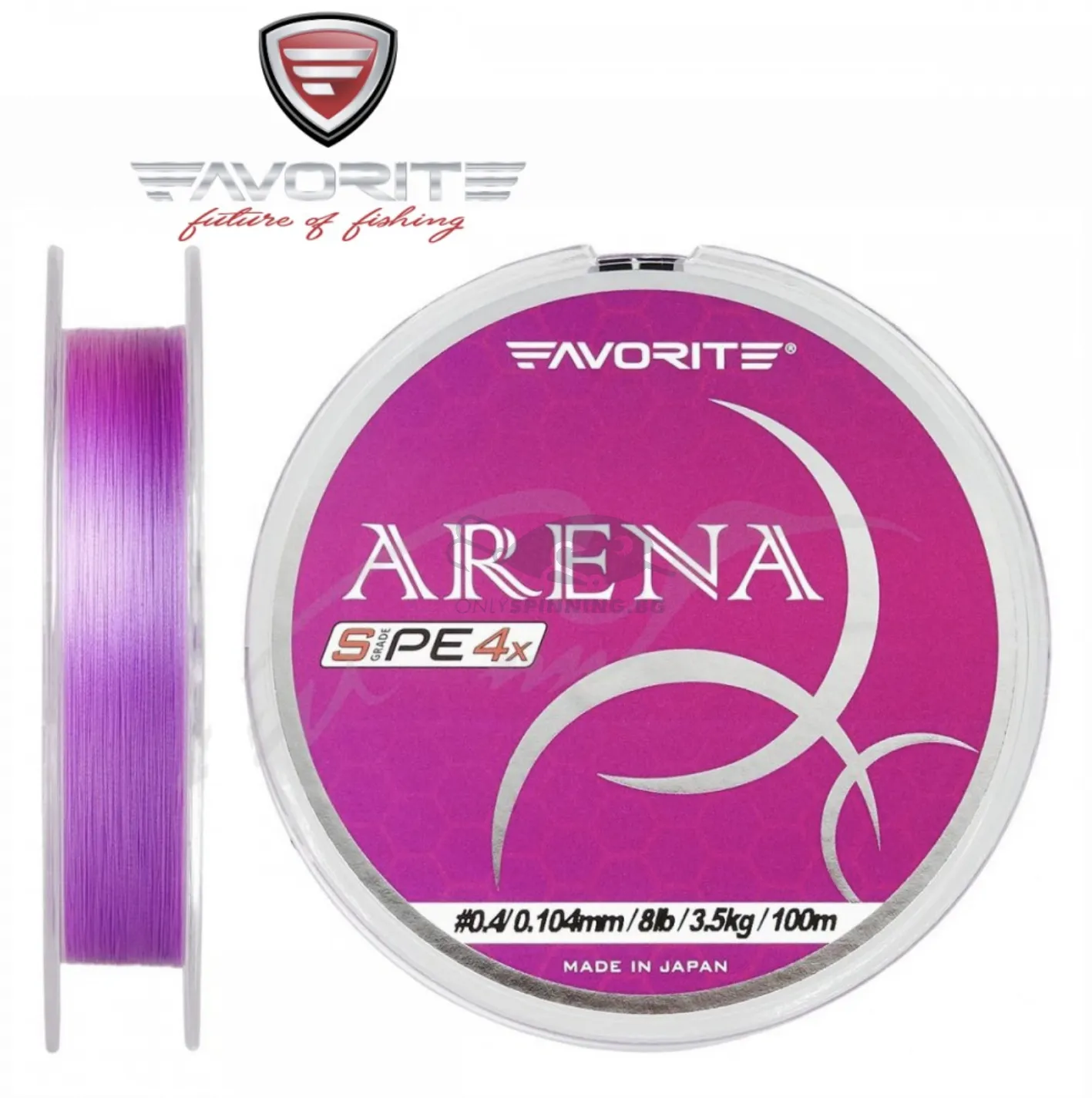 Favorite Arena PE X4 Purple 100m Плетено Влакно