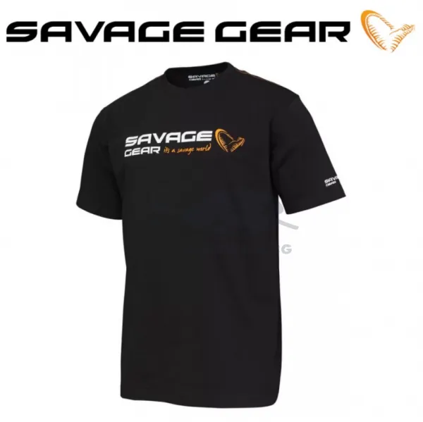 Savage Gear Signature Logo T-Shirt Тениска - Черна 1