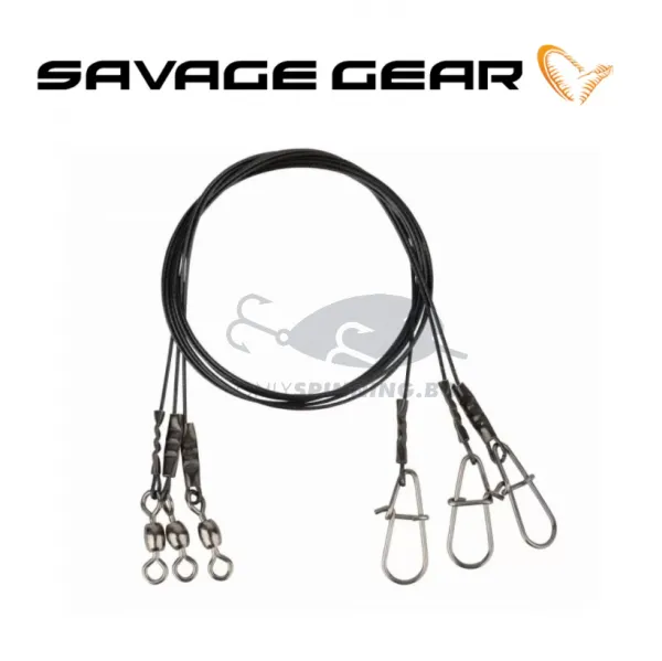 Savage Gear Black7 Trace 40cm 0.60mm 25kg Метален повод
