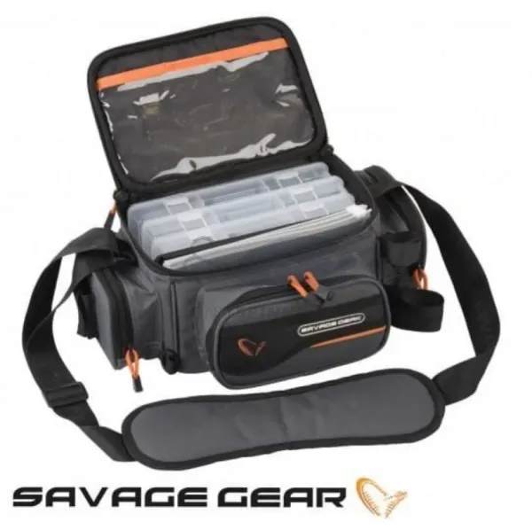 Savage Gear System Box Bag S 3 Boxes Чанта за спининг риболов 1