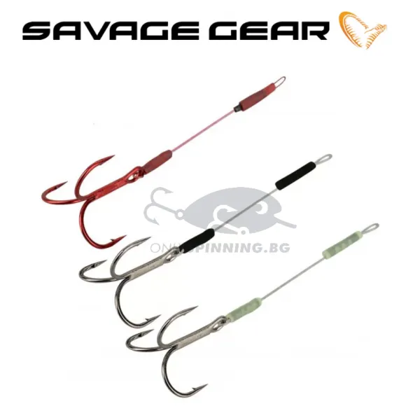 Savage Gear Carbon49 Stinger Повод с кука стингер