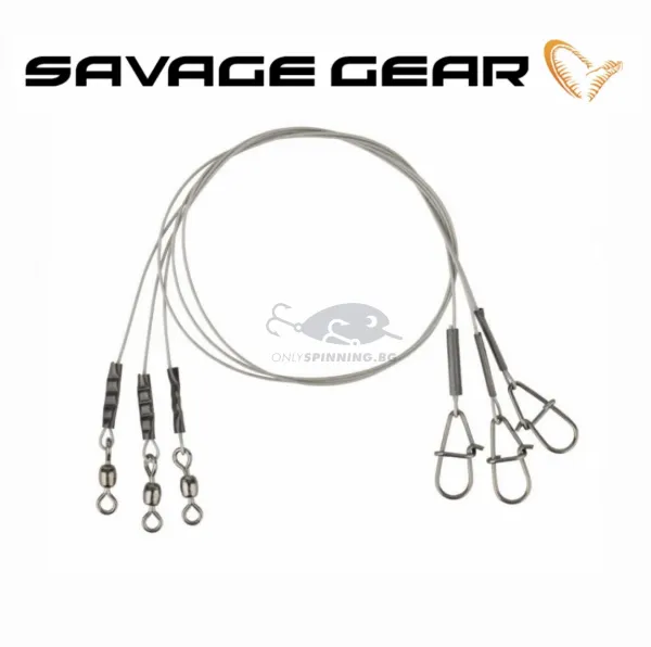 Savage Gear Carbon49 Trace 40cm 0.60mm 16kg Метален Повод
