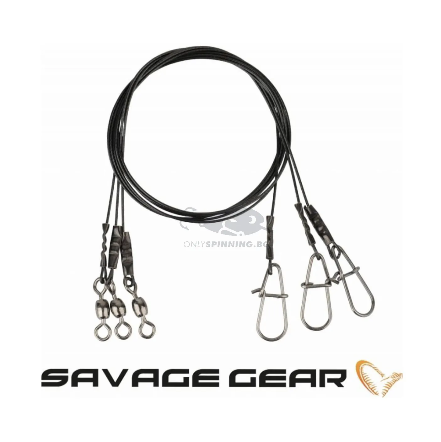 Savage Gear Black7 Trace 20cm 0.35mm Метален Повод 