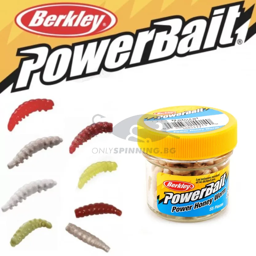 Berkley Powerbait Honey Worms Камола За Пъстърва - 55 броя 1