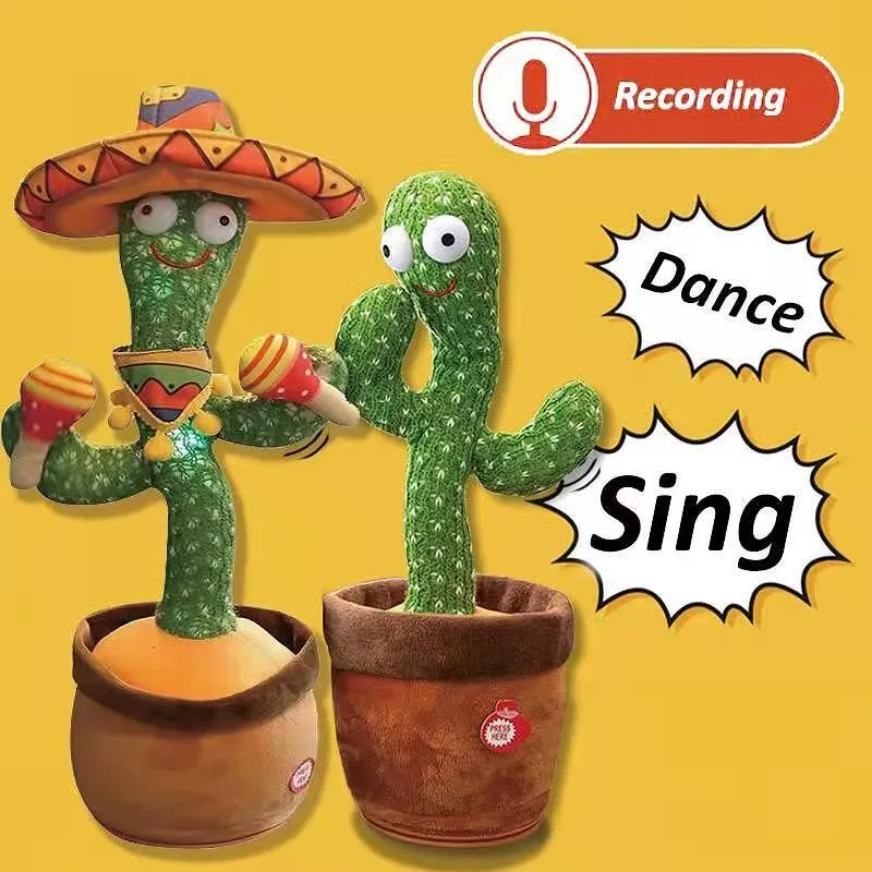 Плюшен кактус – светещ, танцуващ, говорещ и пеещ  3