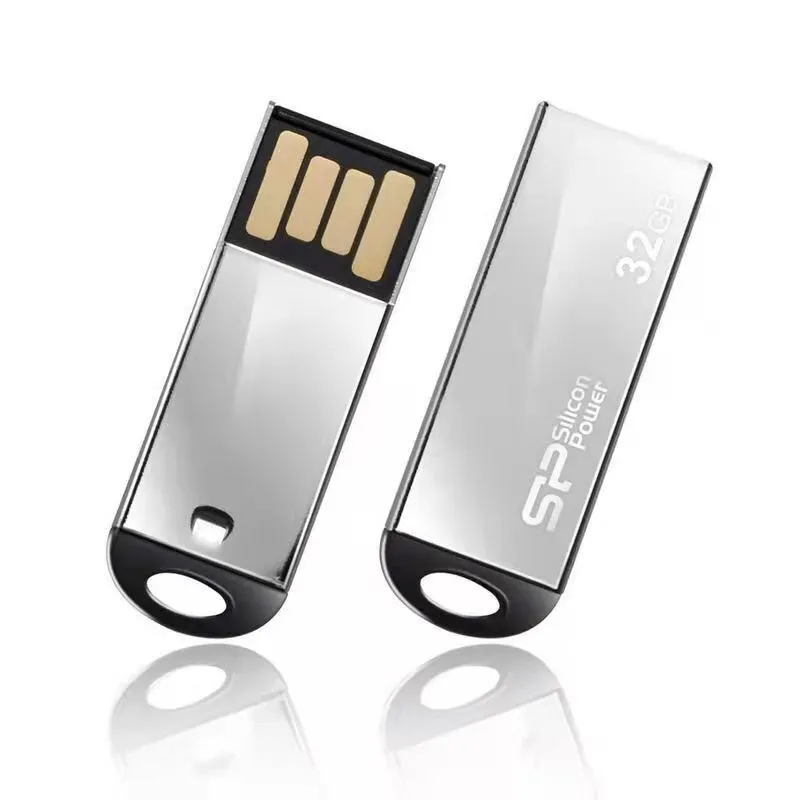 USB памет  4 GB; 8GB; 16GB; 32GB; 64GB Silicon Power Touch 830, cребрист, USB 2.0   4