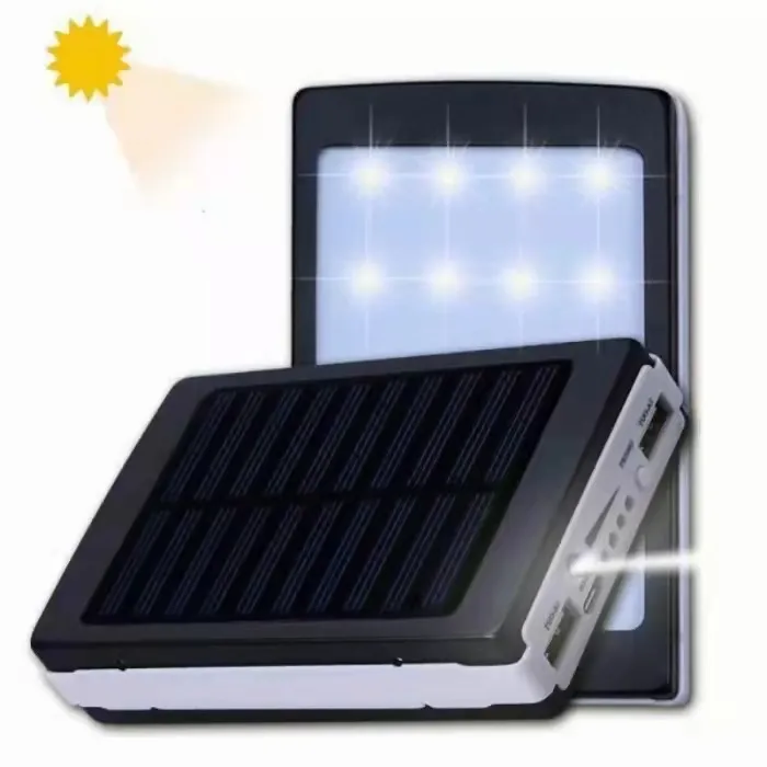 Соларна външна батерия 10000mAh с фенер 4