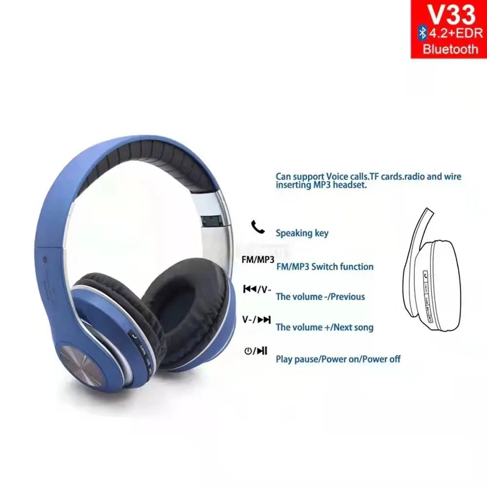 Безжични Bluetooth слушалки V33 4
