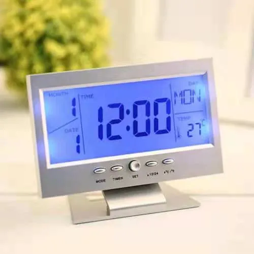 LCD будилник температурен дисплей 8082 1