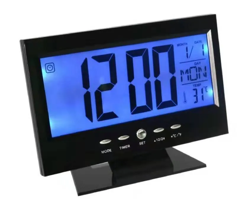 LCD будилник температурен дисплей 8082 2