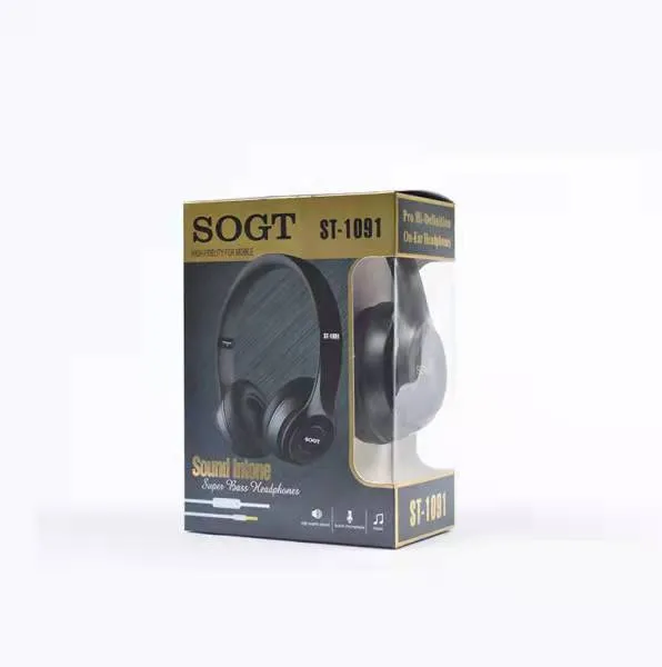 SOGT ST-1091 DJ аудио слушалки с вграден микрофон