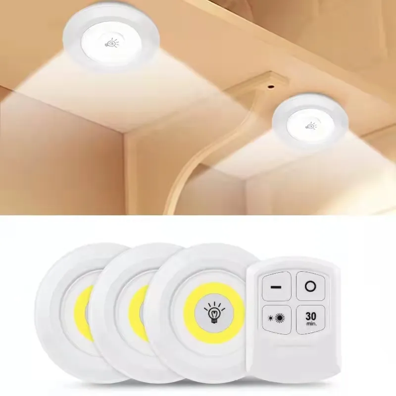 Смарт LED светлини безжичен шкаф светлина дистанционно управление димируема нощна светлина 1