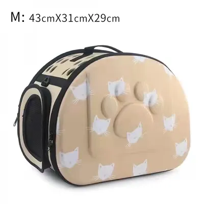 Носеща чанта с модел на котки Преносима чанта за котки Сгъваема пътна чанта 3