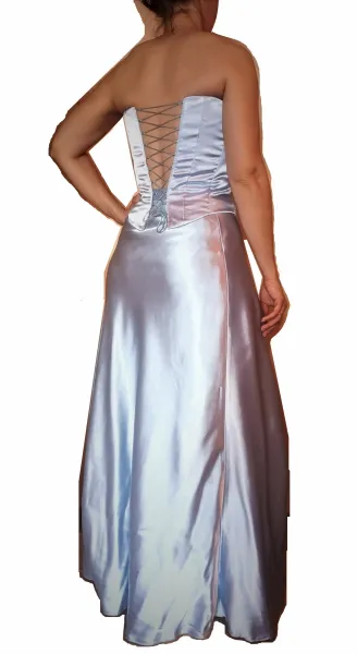 Коктейлна рокля от две части с шал 1