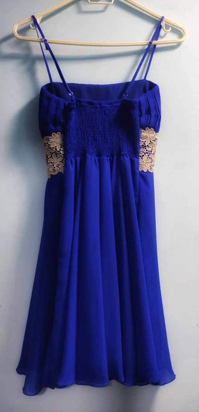 Къса синя рокля FERVENTE 2
