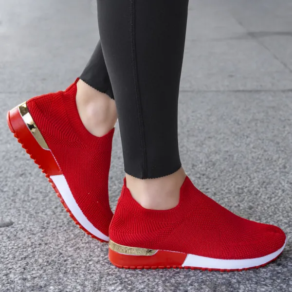 Ежедневни дамски обувки D200 red 1