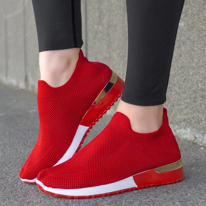 Ежедневни дамски обувки D200 red 3
