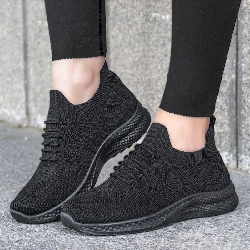 дамски спортни обувки - D194 black 3