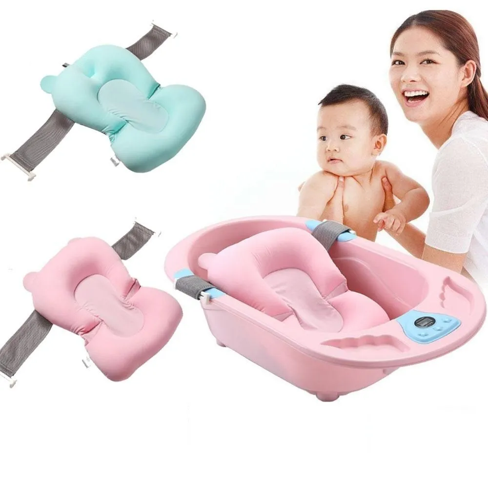 Подложка за къпане на бебе в розово и синьо 2