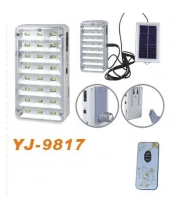 Соларна LED лампа с дистанционно управление и изнесен соларен панел + авариен режим КОД 9817 1
