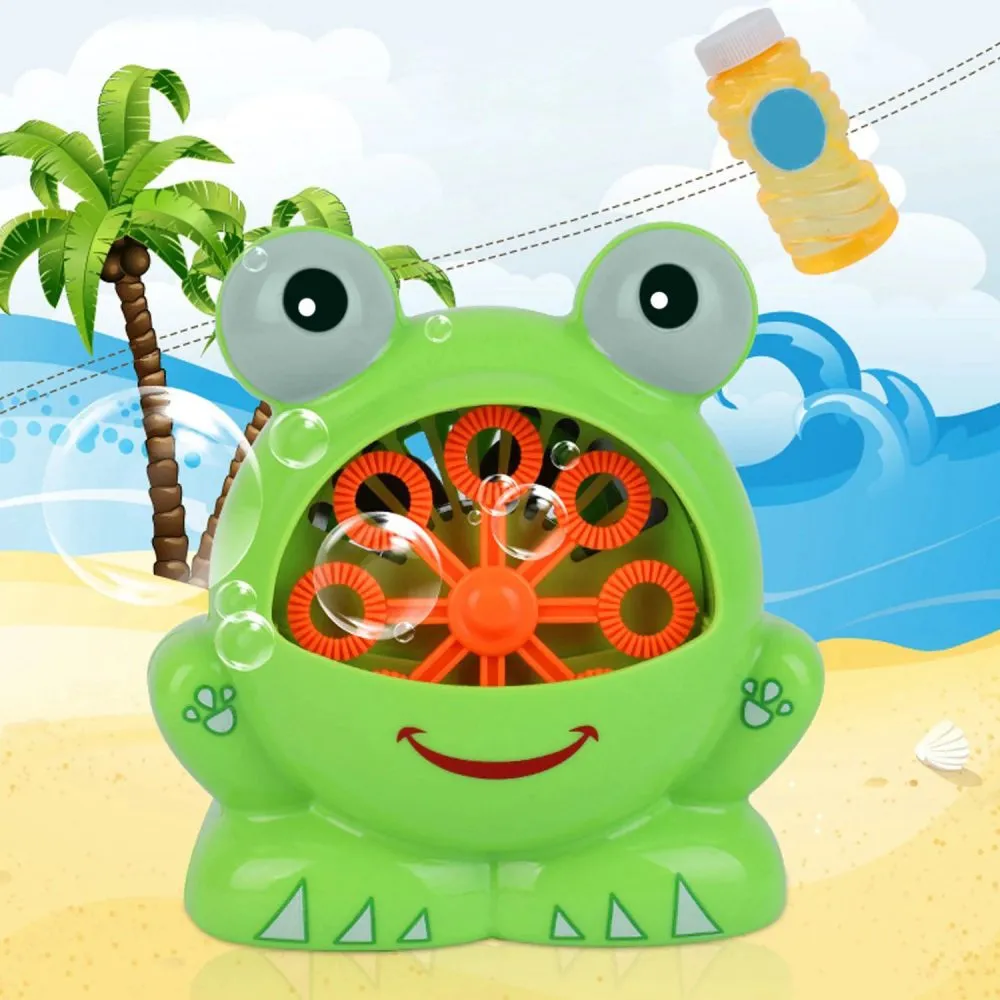 Детска играчка за сапунени балочнета с формата на жаба 3