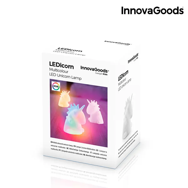 Многоцветна Лампа Еднорог LEDicorn InnovaGoods 4