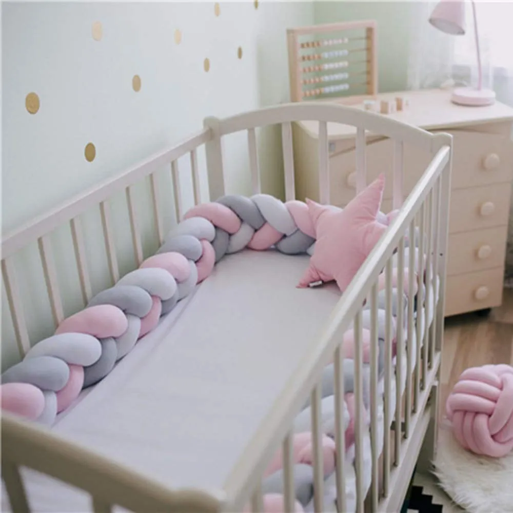 Плетен обиколник за бебешко легло, кошара, детско креватче - 3 метра 2