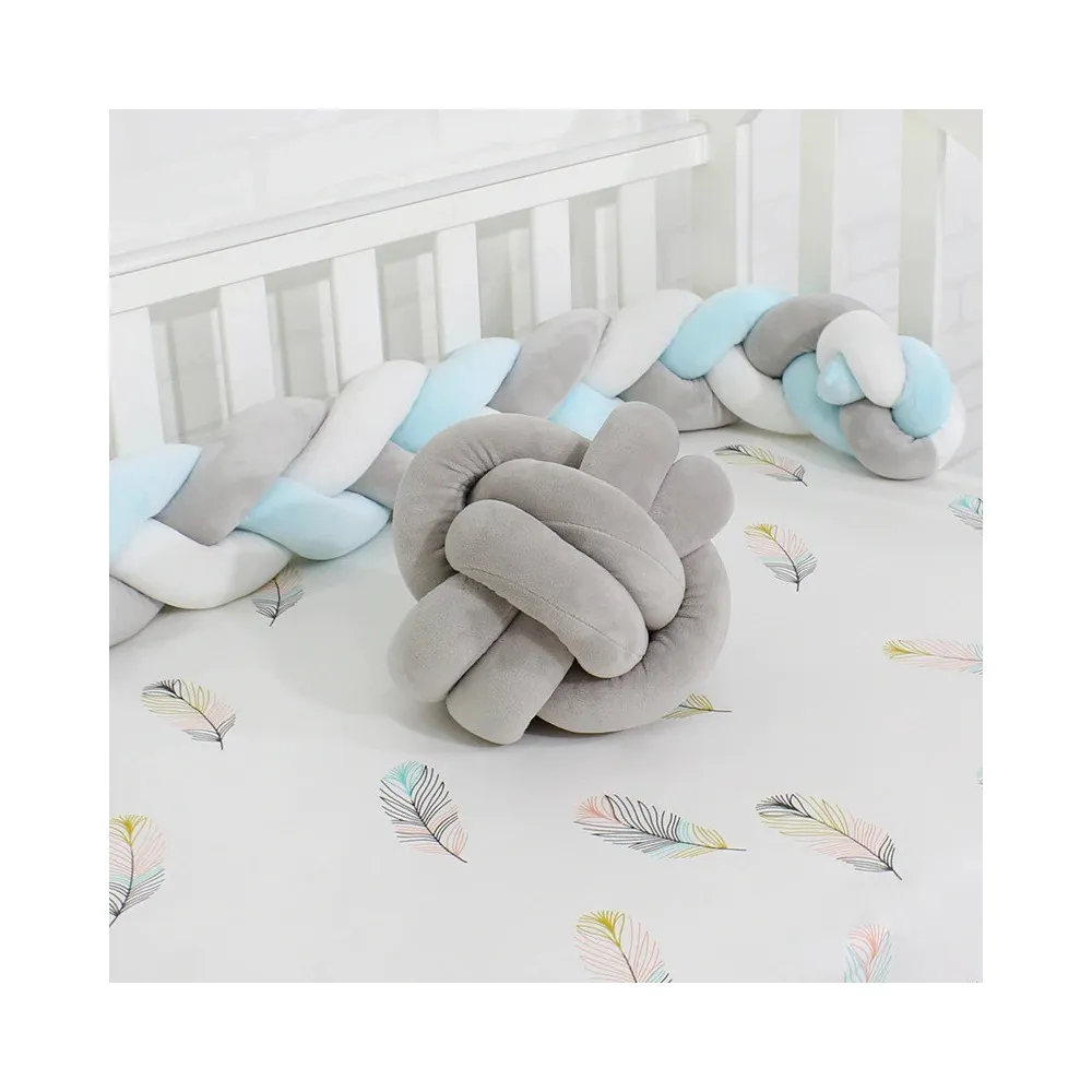 Плетен обиколник за бебешко легло, кошара, детско креватче - 3 метра 5
