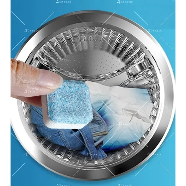 Таблетки за почистване на перални машини, опаковка от12броя. 2
